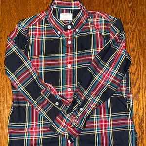 J Crew Stewart Tartan plaid button down sz 6-7
